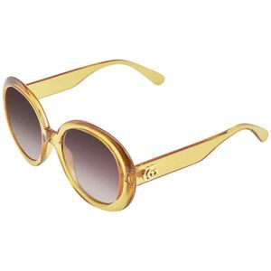 NEW Gucci Yellow Round Women's Sunglasses